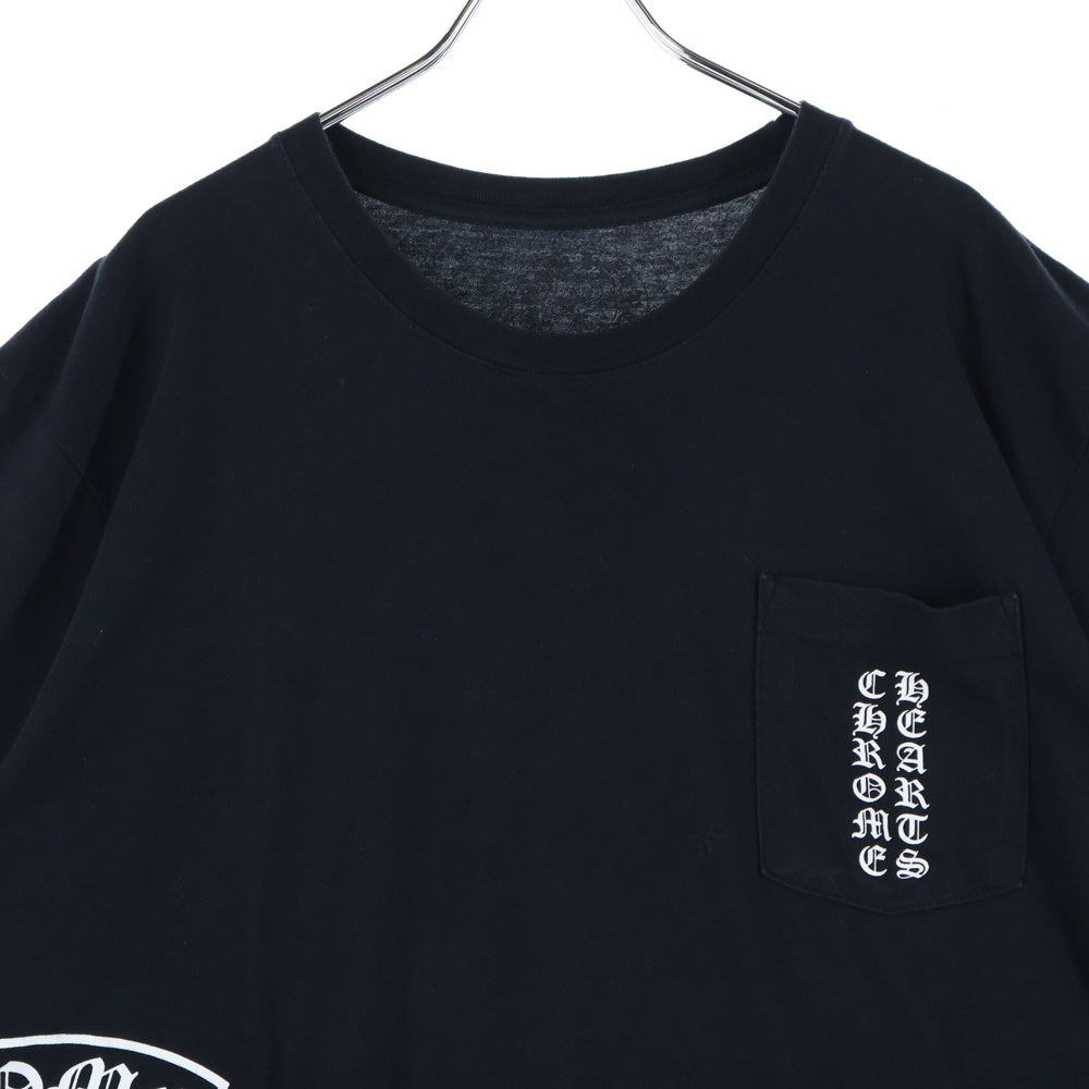 CHROME HEARTS(クロムハーツ) Side T BAR Tee サイドTバー ヴァーティカルロゴ クルーネックTシャツ 半袖カットソー ブラック