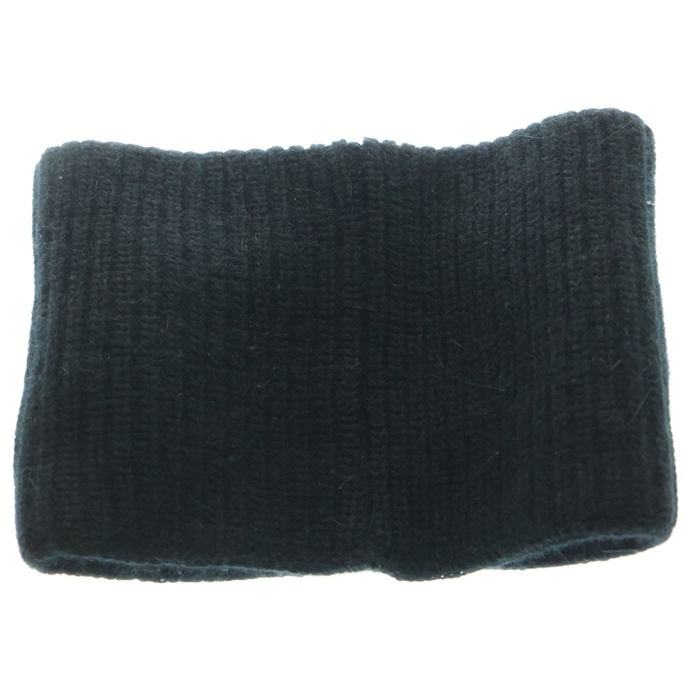 CELINE(セリーヌ) Knit Skumask ニット スキーマスク ロゴ エンブロイダリー ロゴアップリケ バラクラバ ビーニー ブラック 2A48P230O