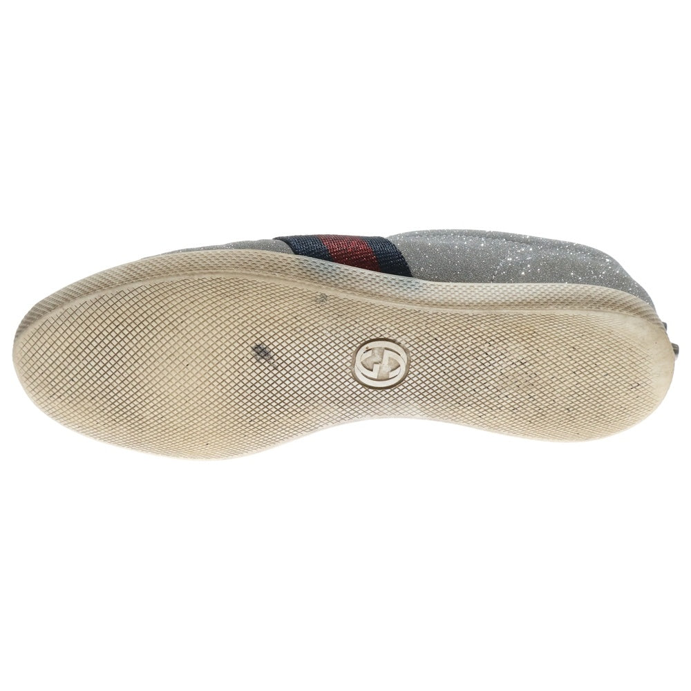 GUCCI グッチ Bambi Low Top Sneakers グリッター シェリーライン ローカットスニーカー シルバー 414684 GUCCI(グッチ) Bambi Low Top Sneakers グリッター シェリーライン