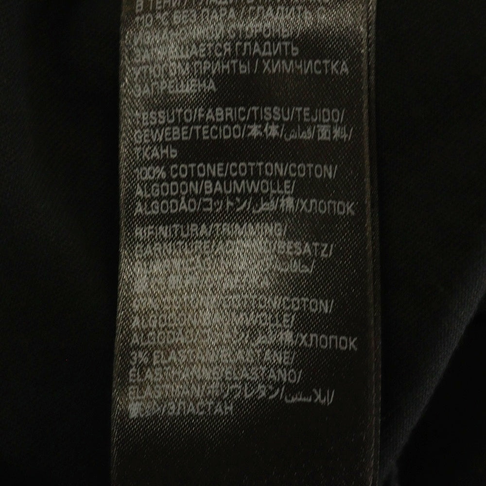 BALENCIAGA(バレンシアガ) 23SS TAPE TYPE MEDIUM FIT T-SHIRT テープタイプロゴ クルーネック半袖Tシャツ カットソー 739784 TOVA9 ブラック