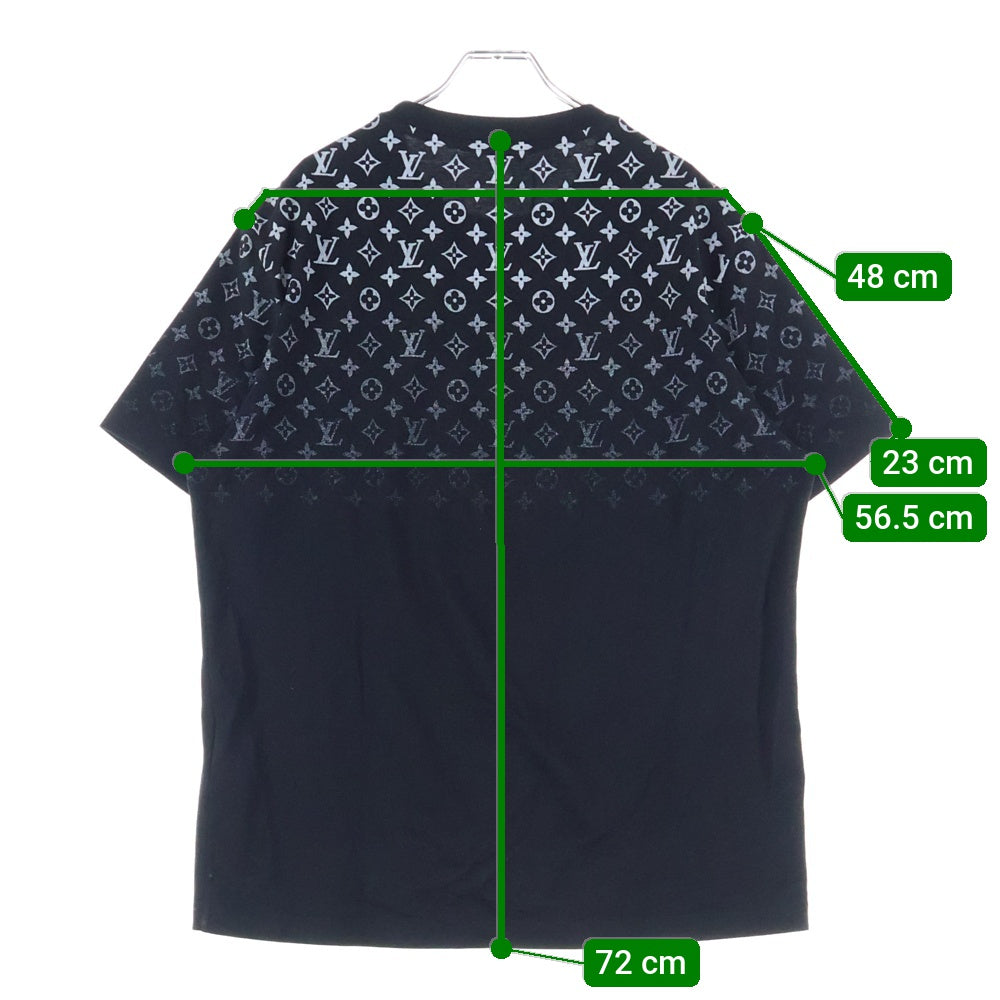 LOUIS VUITTON(ルイヴィトン) 24SS MONOGRAM T-SHIRTS モノグラム グラディエント クルーネック 半袖Tシャツ カットソー ブラック RM241Q FSB HQY42W