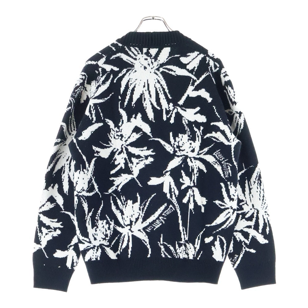 LOUIS VUITTON(ルイヴィトン) 23SS シスルジャガードウール ニットカーディガン ブラック RM231 H56 HON98W