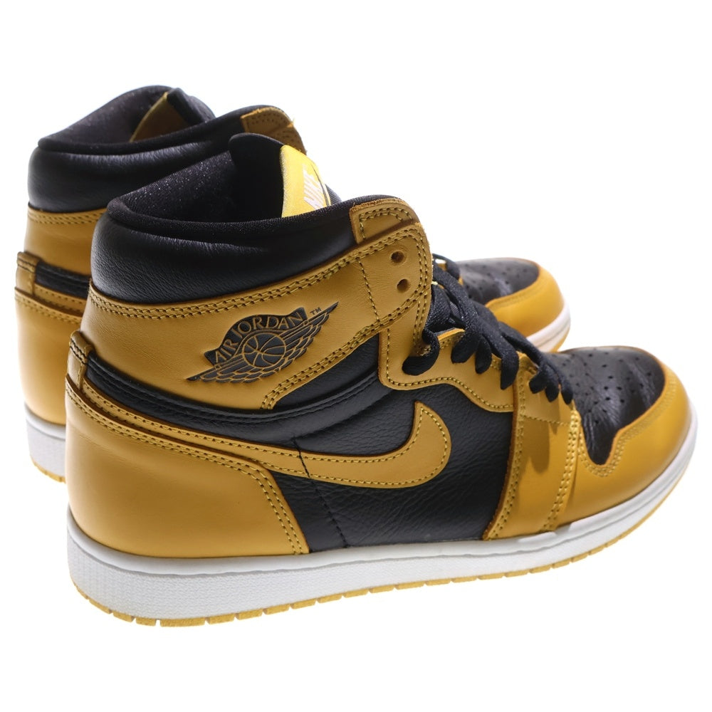 NIKE(ナイキ) AIR JORDAN1 RETRO HIGH OG POLLEN 555088-701 エアジョーダン 1 レトロ パラン ハイカットスニーカー ブラック/イエロー US10/28cm