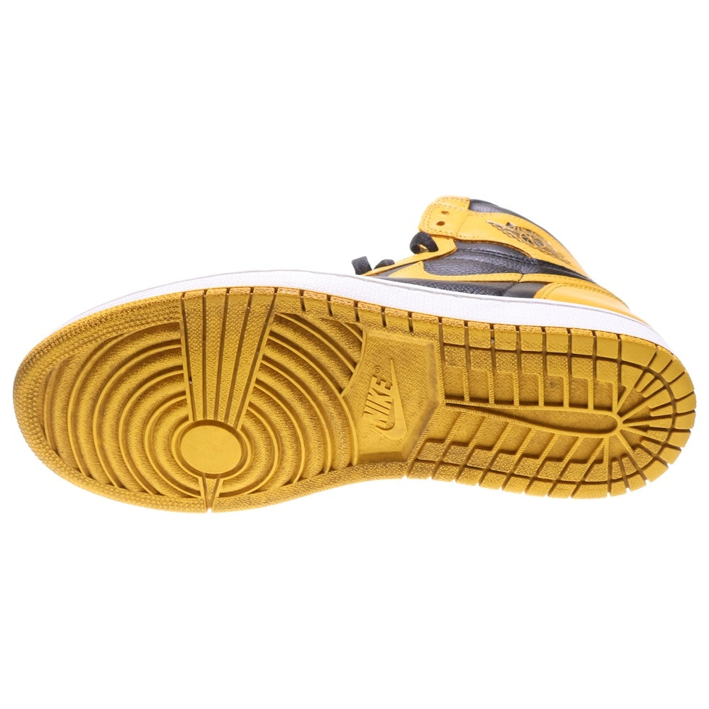 NIKE(ナイキ) AIR JORDAN1 RETRO HIGH OG POLLEN 555088-701 エアジョーダン 1 レトロ パラン ハイカットスニーカー ブラック/イエロー US10/28cm