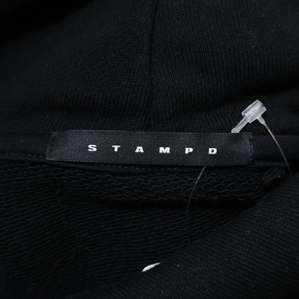 STAMPD(スタンプド) City of Angels Hoodie フロントロゴプリント プルオーバーパーカー フーディ ブラック