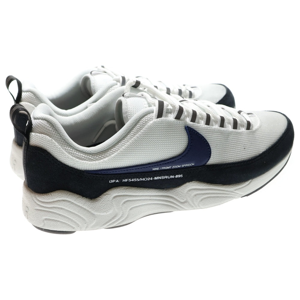 NIKE(ナイキ) × FRAGMENT AIR ZOOM SPIRIDON SP BLUE VOID HF5455-100 フラグメント エア ズーム スピリドン ローカットスニーカー ホワイト US8.5/26.5cm