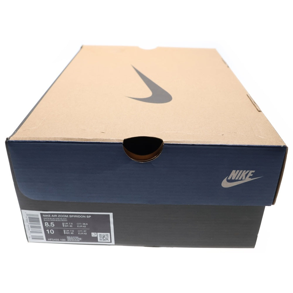 NIKE(ナイキ) × FRAGMENT AIR ZOOM SPIRIDON SP BLUE VOID HF5455-100 フラグメント エア ズーム スピリドン ローカットスニーカー ホワイト US8.5/26.5cm