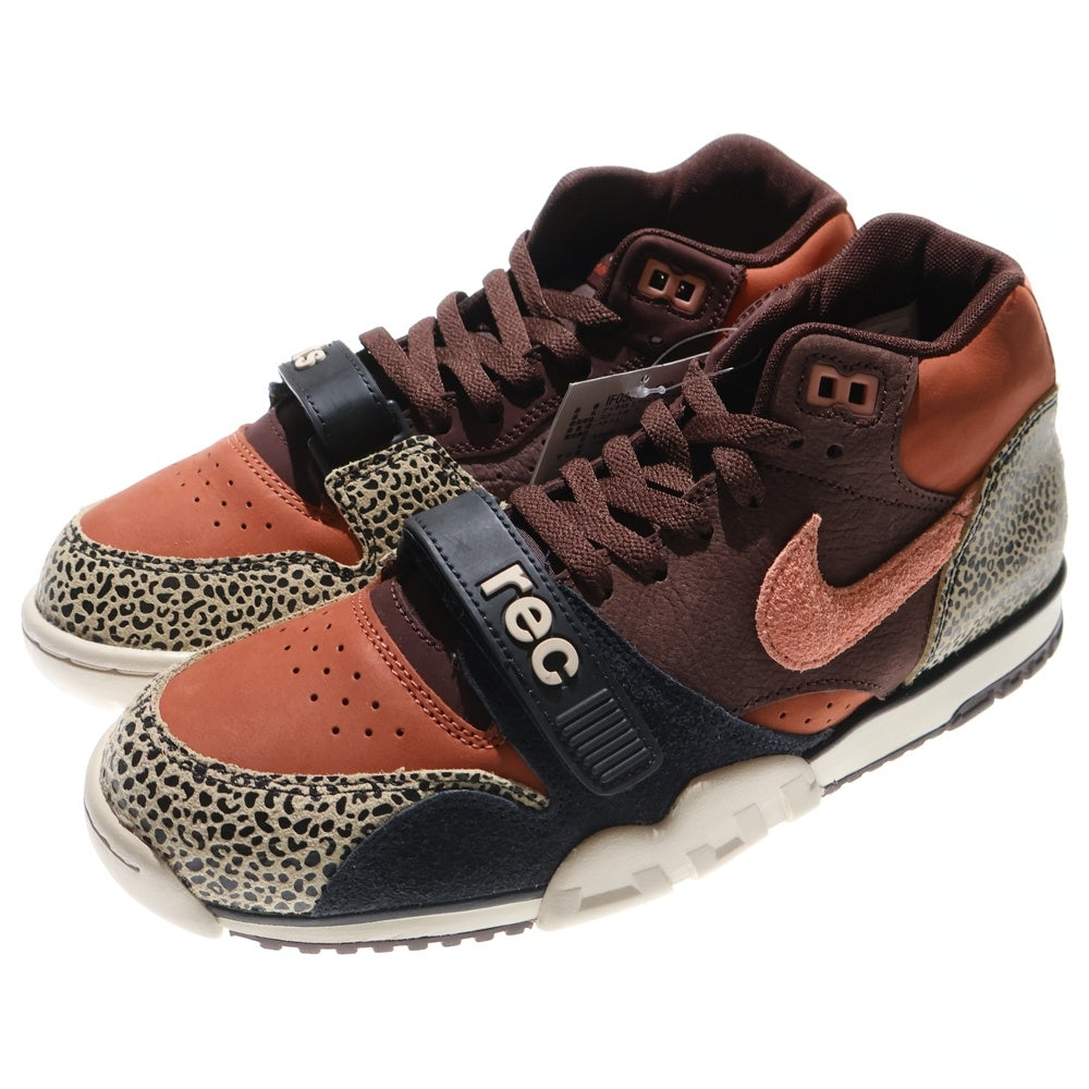 NIKE SB(ナイキエスビー) ×ARTS-REC AIR TRAINER 1 LIMESTONE IF0501-200 アーツレック エアトレーナー1 セサミ ミッドカットスニーカー ブラウン US8.5/26.5cm