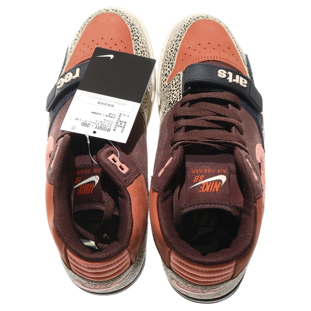 NIKE SB(ナイキエスビー) ×ARTS-REC AIR TRAINER 1 LIMESTONE IF0501-200 アーツレック エアトレーナー1 セサミ ミッドカットスニーカー ブラウン US8.5/26.5cm