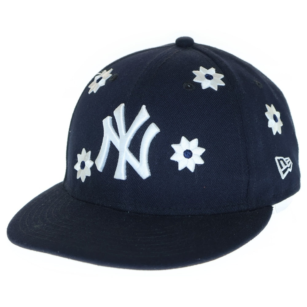 NEW ERA(ニューエラ) 59 FIFTY MLB Flower Embroidery Cap フラワー エンブロイダリー ベースボールキャップ 帽子 ヘッドウェア ブラック