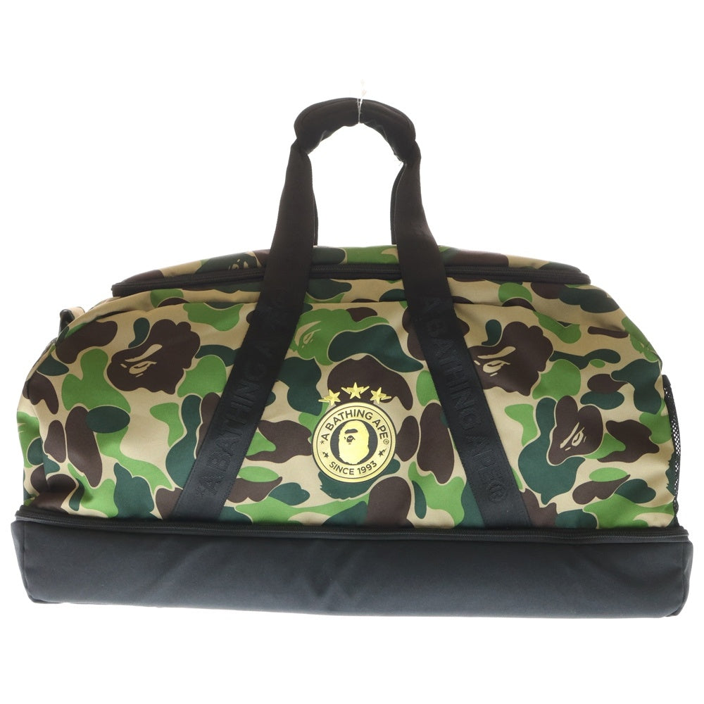 adidas(アディダス) ×A BATHING APE BAPE DUFFLE BAG アベイシングエイプ カモフラージュ 迷彩ダッフルバッグ カーキ JY8236