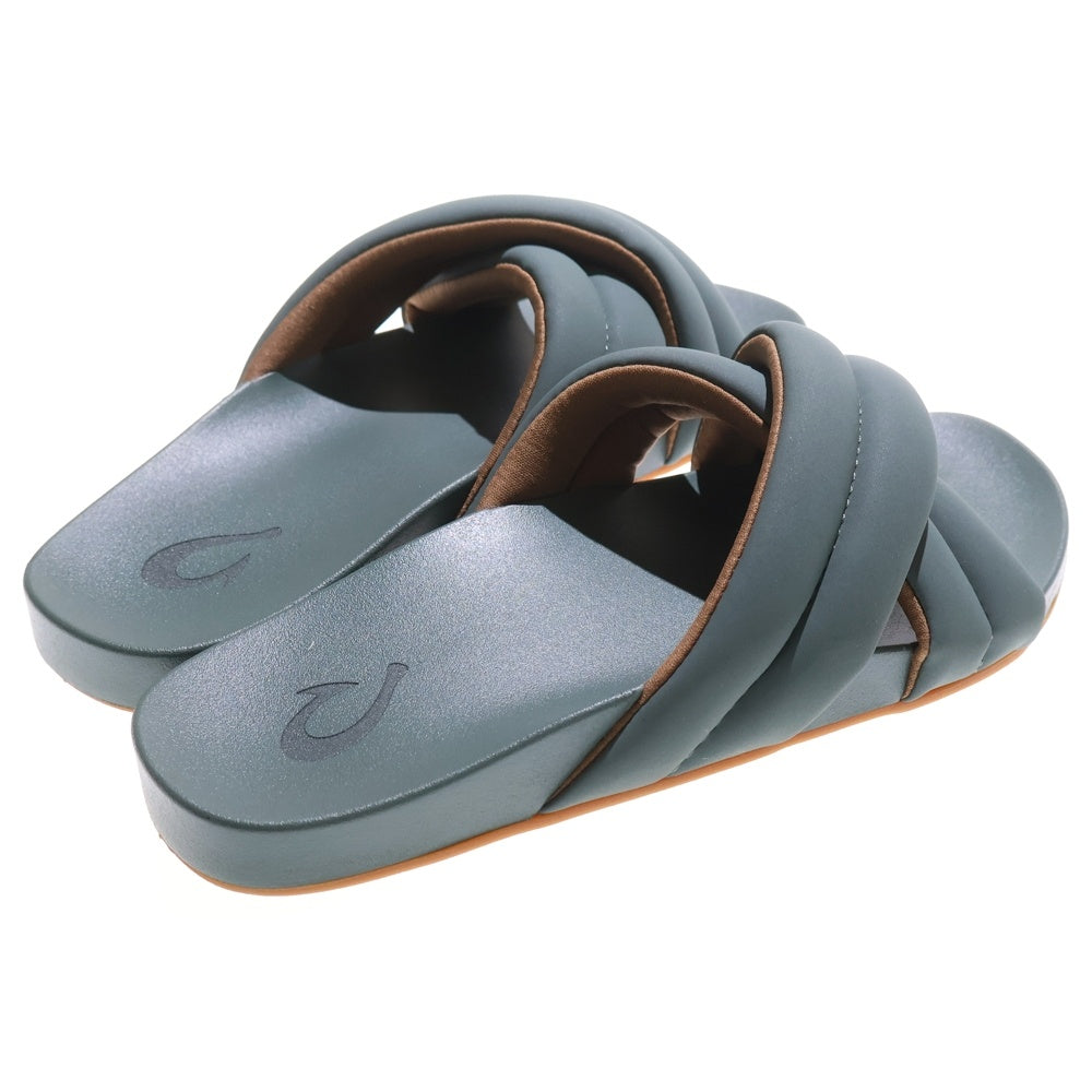 NO BRAND(ノーブランド) OluKai (オルカイ) Hila Puffy Slide ヒラパフィーサンダル グリーン