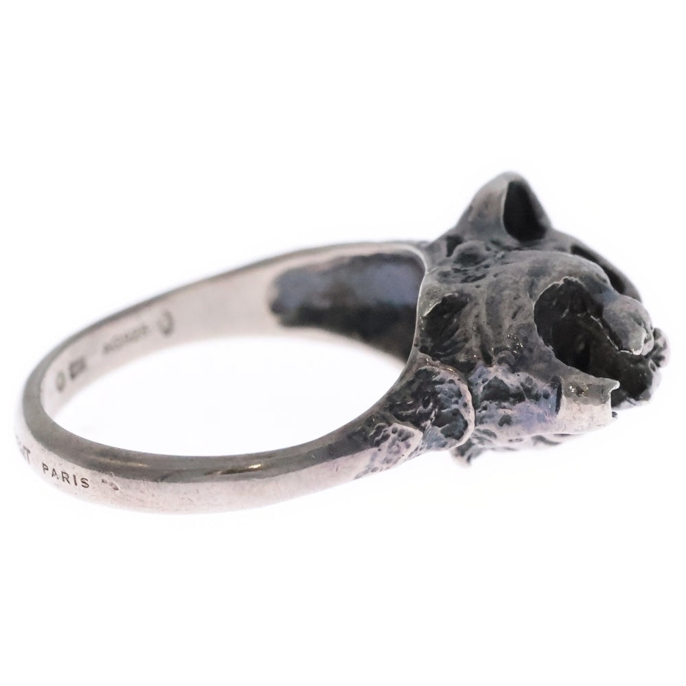 SAINT LAURENT PARIS(サンローランパリ) ヤマネコヘッド シルバーリング シルバー