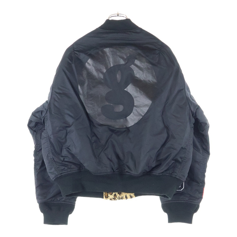 SUPREME(シュプリーム) 25SS ×GOODENOUGH Reversible MA-1 ×グッドイナフ リバーシブル ボンバージャケット ブルゾン ピンバッチ付き ブラック