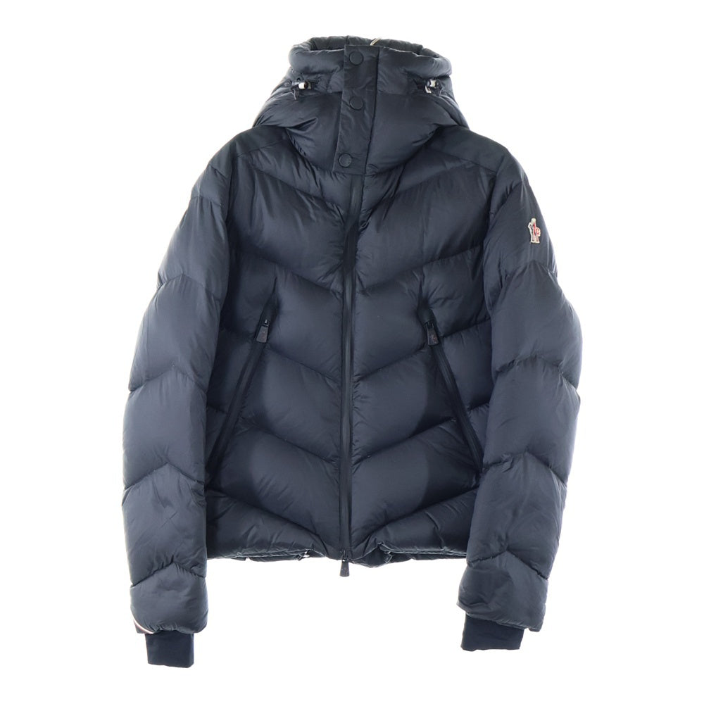 MONCLER GRENOBLE(モンクレールグルノーブル) BECKLER GIUBBOTTO A20974186305 53156 ロゴワッペン ダウンジャケット フーディー ブラック