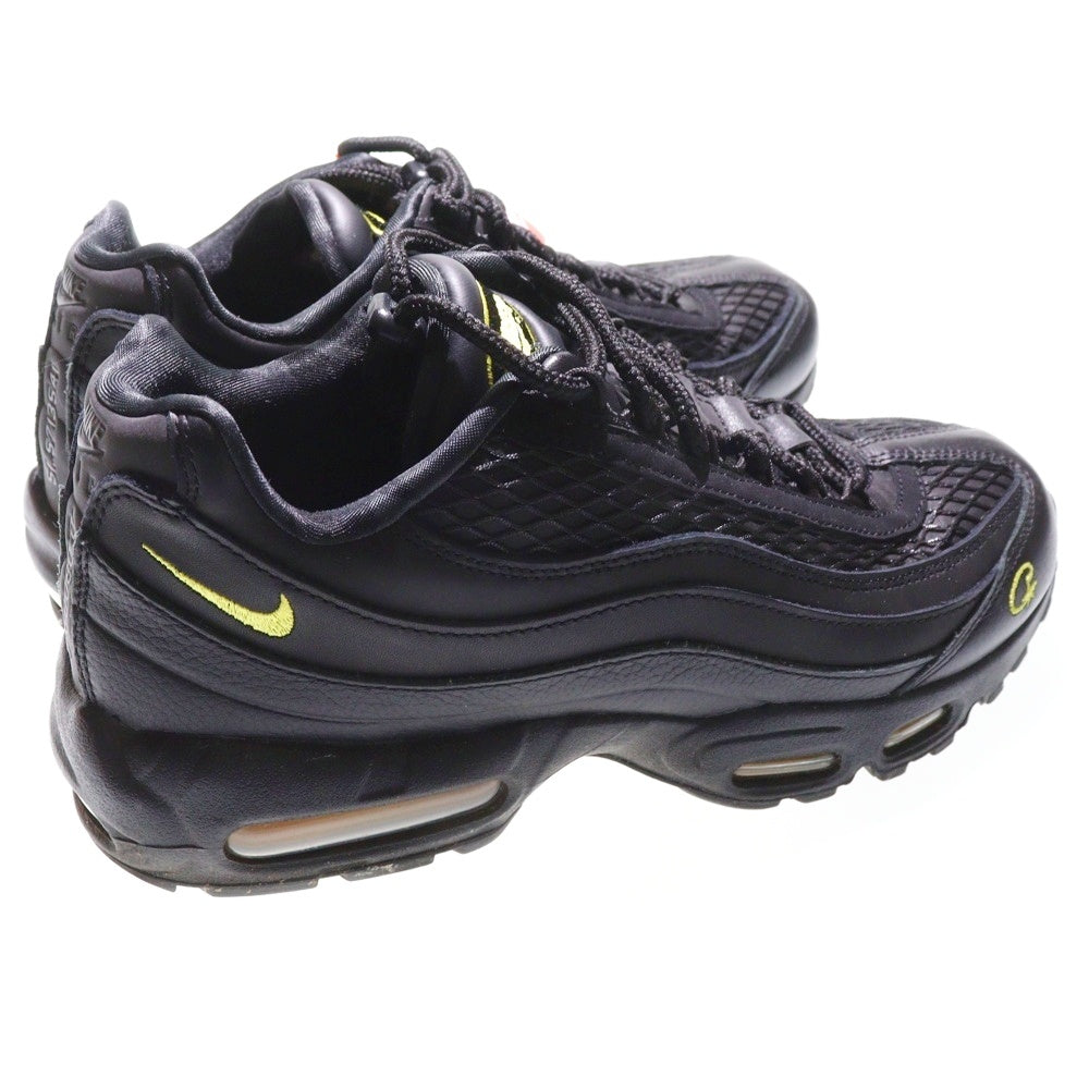 NIKE(ナイキ) ×Corteiz AIR MAX 95 Black and Tour Yellow FB2709-003 ×コーテイズ エアマックス95 ブラックアンドツアー ローカットスニーカー ブラック US9/27.0cm