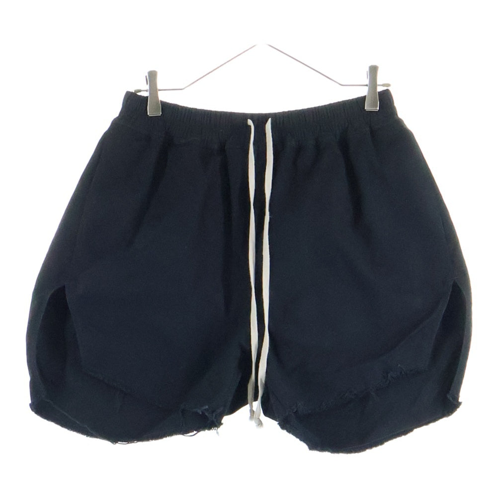Rick Owens(リックオウエンス) 25SS BOXERS Shorts HOLLYWOOD期 RR01E5306-CVSD ボクサーズ ショーツ ダメージ加工 ハーフパンツ ブラック