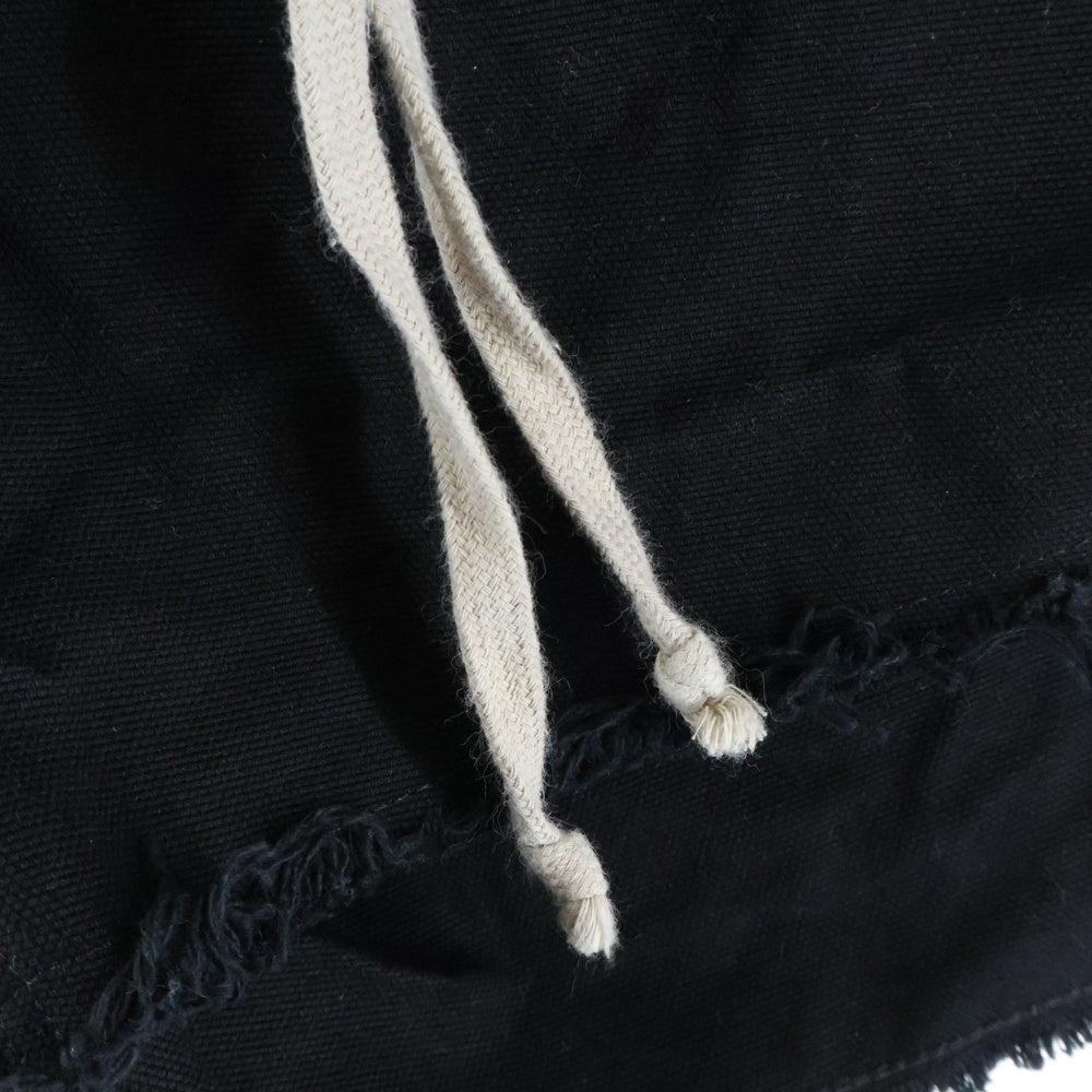 Rick Owens(リックオウエンス) 25SS BOXERS Shorts HOLLYWOOD期 RR01E5306-CVSD ボクサーズ ショーツ ダメージ加工 ハーフパンツ ブラック