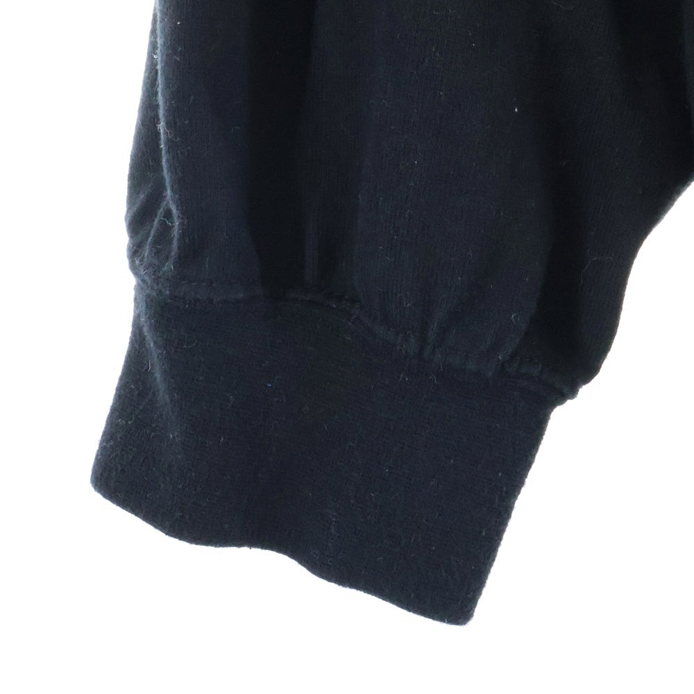 ALWAYS OUT OF STOCK(オールウェイズアウトオブストック) ロゴパッチ クルーネック長袖Tシャツカットソー ロングスリーブ ロンT ブラック