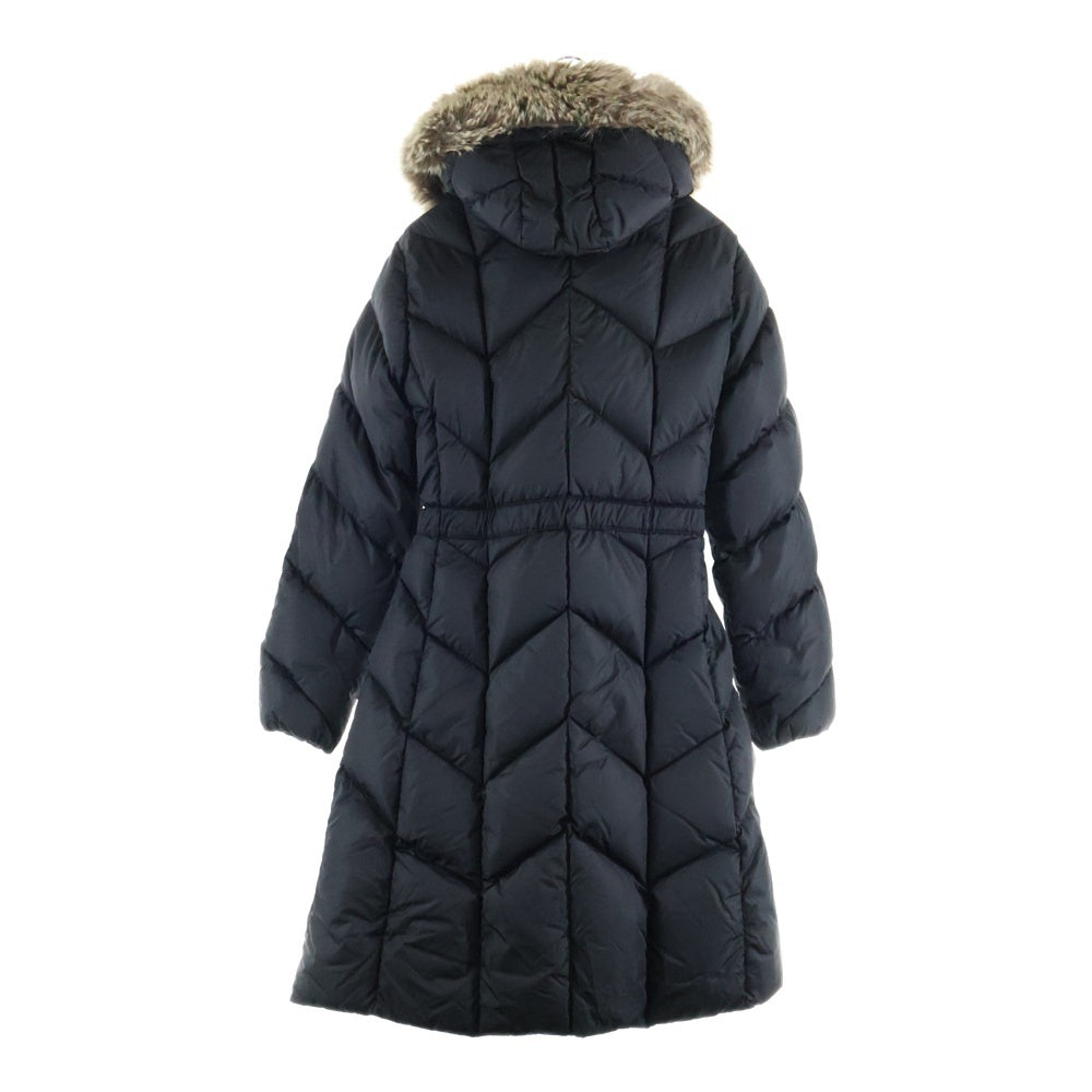 MONCLER(モンクレール) GENISSIAT GIUBBOTTO H20931C00047 54155 ファー付きダウンコート ブラック レディース