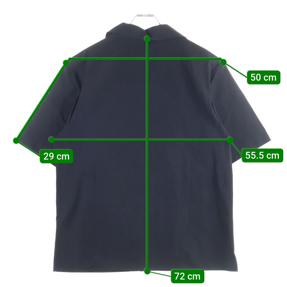 LOUIS VUITTON(ルイヴィトン) 25SS エンブロイダリーショートスリーブコットン半袖シャツ ブラック RM251M AS1 HSS73W