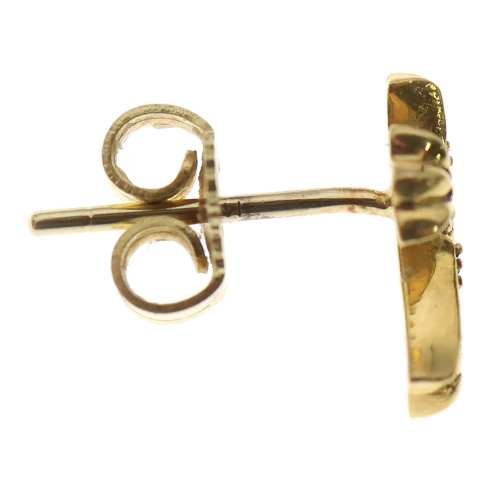 CHROME HEARTS(クロムハーツ) 22K CH CRS 2 FAT P/DIA CHクロスファット スタッドピアス PAVEダイヤ ゴールド BCA019