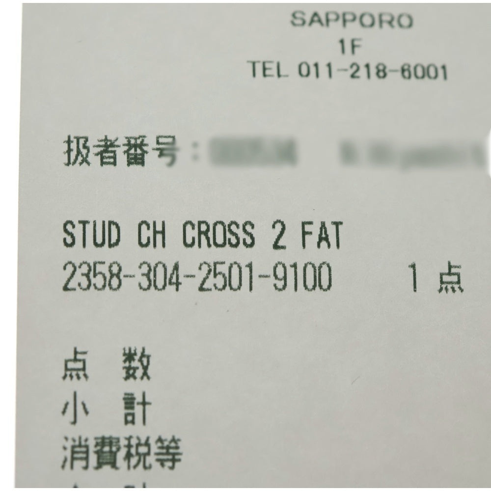 CHROME HEARTS(クロムハーツ) CH CRSS 2 FAT CHクロスファット スタッドピアス シルバー BCA092