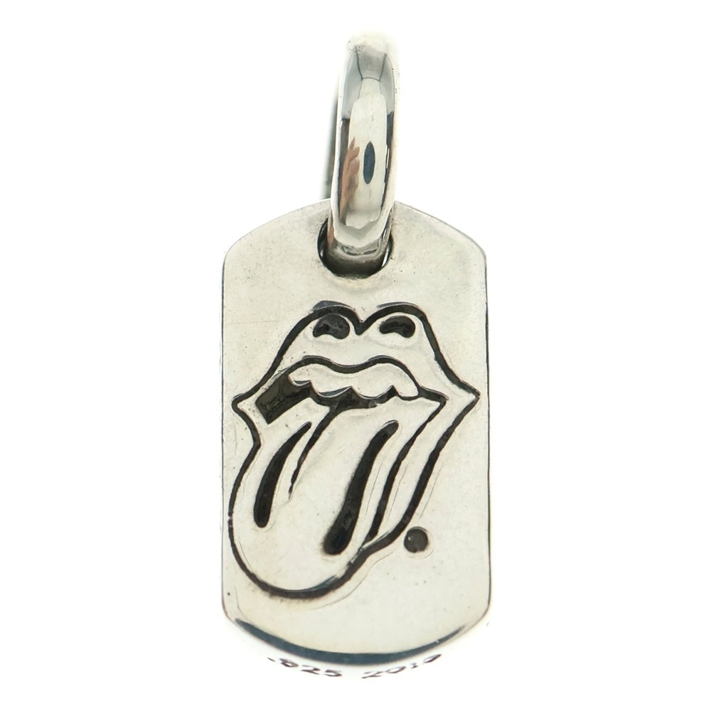 CHROME HEARTS(クロムハーツ) TINY LIPS & TONGUE DOGTAG タイニードッグタグ リップアンドタン シルバー