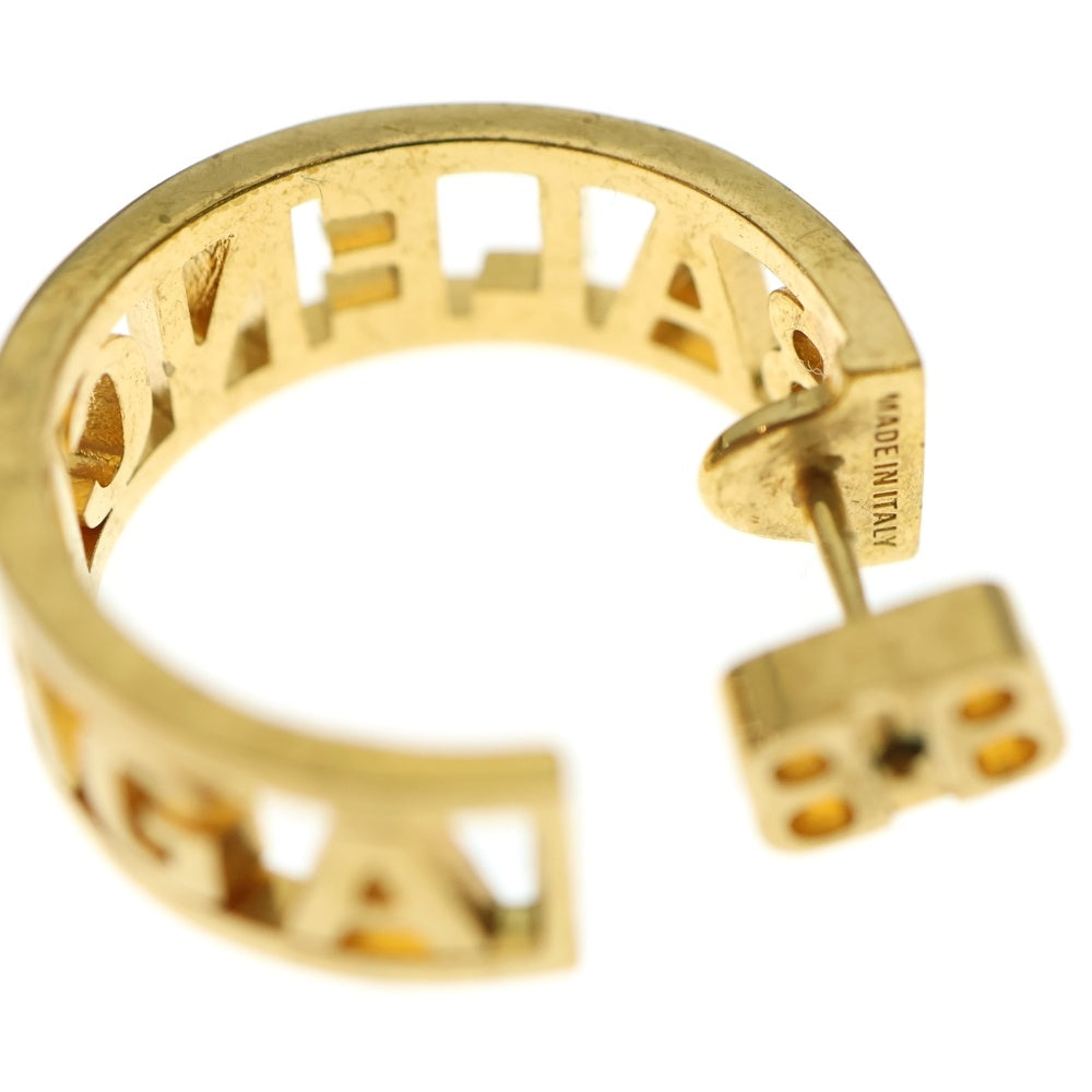 BALENCIAGA(バレンシアガ) LOGO HOOP PIERCE ロゴフープピアス ゴールド
