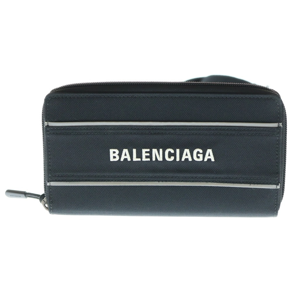 BALENCIAGA(バレンシアガ) LOGO SHOULDER WALLET ロゴ刺繍ショルダーウォレット ショルダーバッグ ブラック 638131