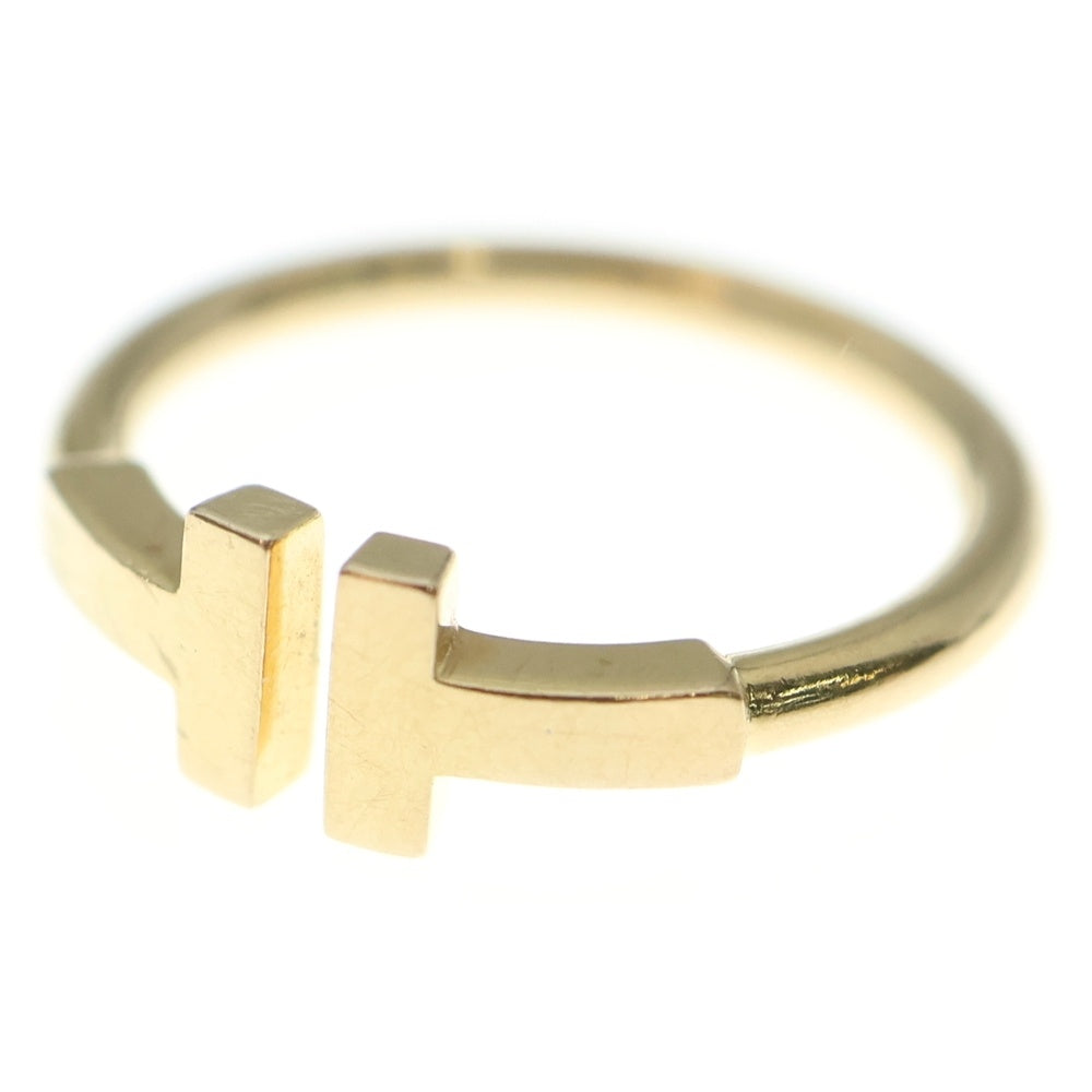 TIFFANY & Co.(ティファニー) K18YG Tワイヤー リング ピンクゴールド Au750