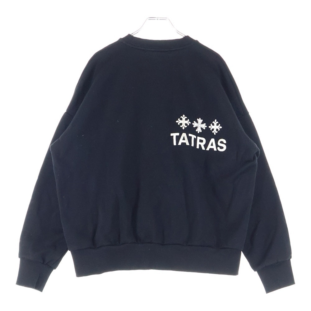 TATRAS(タトラス) FITARCO Logo Sweat Shirt MJXA0461064638 ロゴ クルーネックスウェットトレーナー ブラック