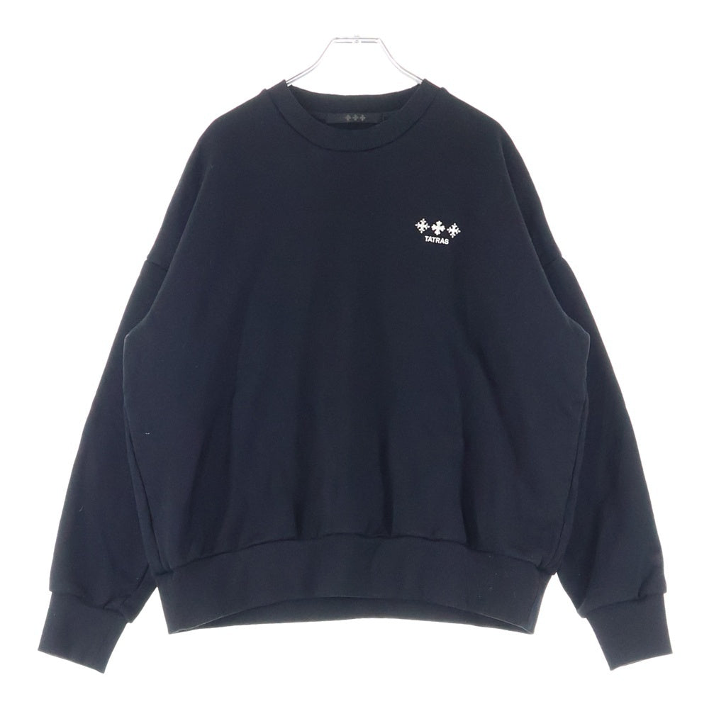 TATRAS(タトラス) FITARCO Logo Sweat Shirt MJXA0461064638 ロゴ クルーネックスウェットトレーナー ブラック