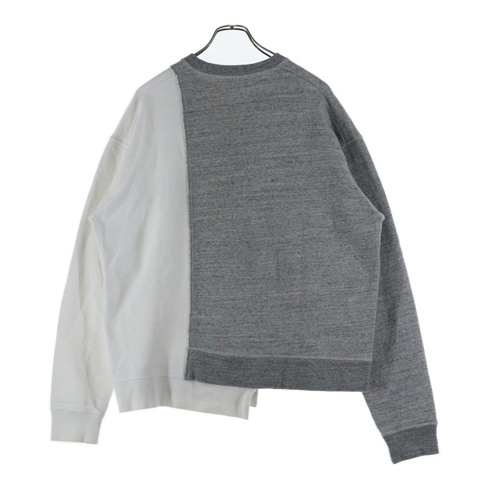 DSQUARED2(ディースクエアード) 21SS ロゴプリントクルーネックスウェットトレーナー S74GU0504 STJ315 グレー/ホワイト