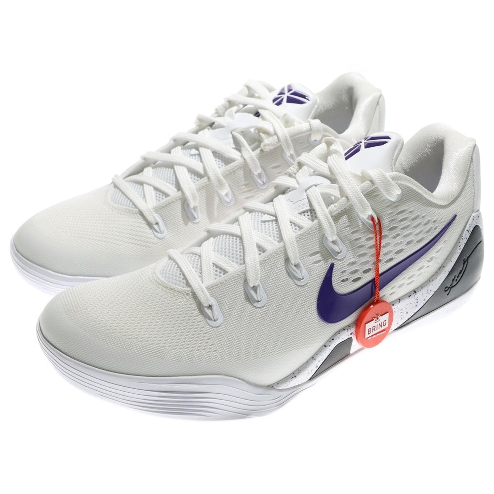 NIKE(ナイキ) Kobe 9 Elite Low EM Protro IH1401-100 コービー9 エリート ロー EM プロトロ ローカットスニーカー ホワイト/パープル US10.5/28.5cm
