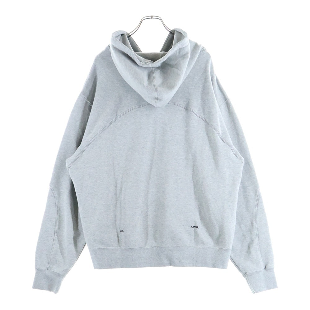 NIKE(ナイキ) NRG NOCTA CS HOODIE FN7659-063 ロゴ フリース プルオーバーパーカー フーディー グレー