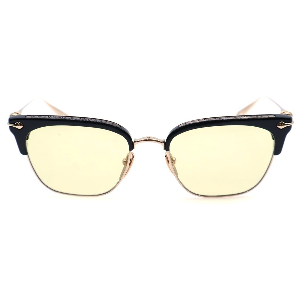 CHROME HEARTS(クロムハーツ) SLUNTRADICTION ウェリントンサングラス 眼鏡 アイウェア カラーレンズ ブラック/ゴールド