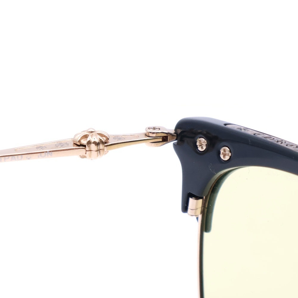 CHROME HEARTS(クロムハーツ) SLUNTRADICTION ウェリントンサングラス 眼鏡 アイウェア カラーレンズ ブラック/ゴールド