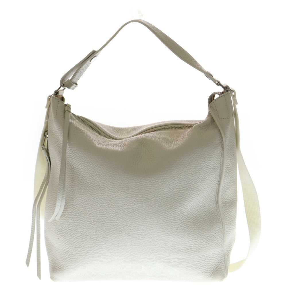 ALLSAINTS(オールセインツ) レザーショルダーバッグ ハンドバッグ ホワイト