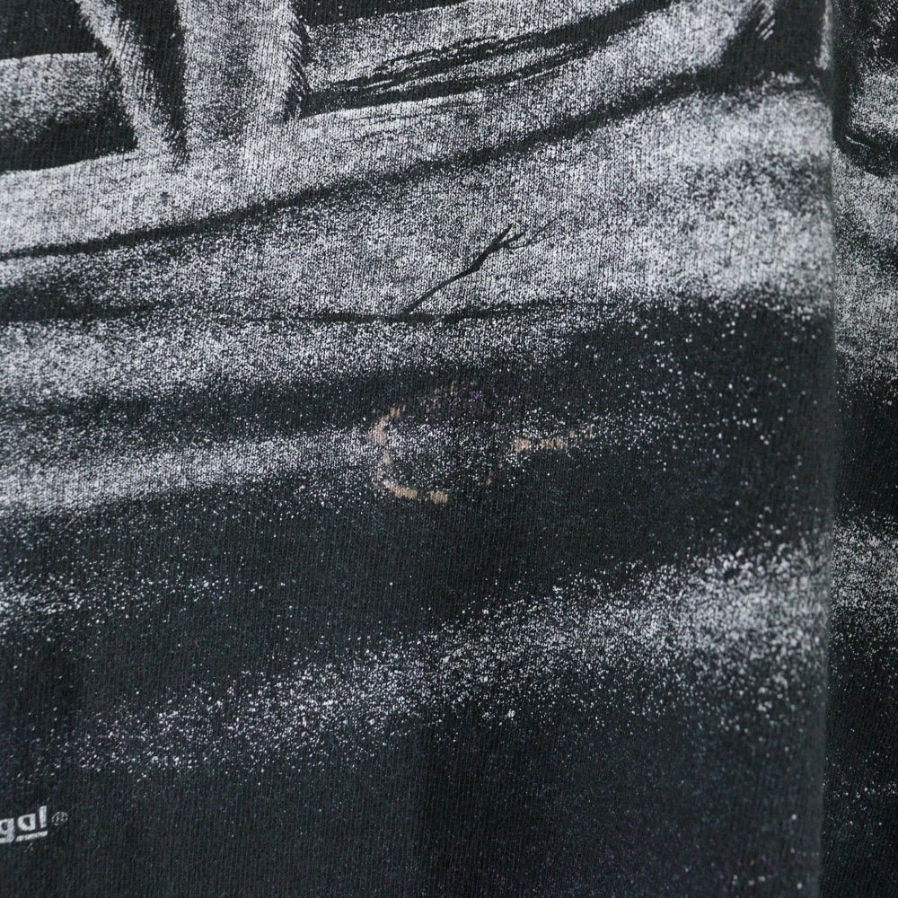 VINTAGE(ヴィンテージ) 90s Animal Wolf S/S TEE SANSEGALタグ 両面プリント アニマル クルーネック半袖Tシャツカットソー マルチカラー