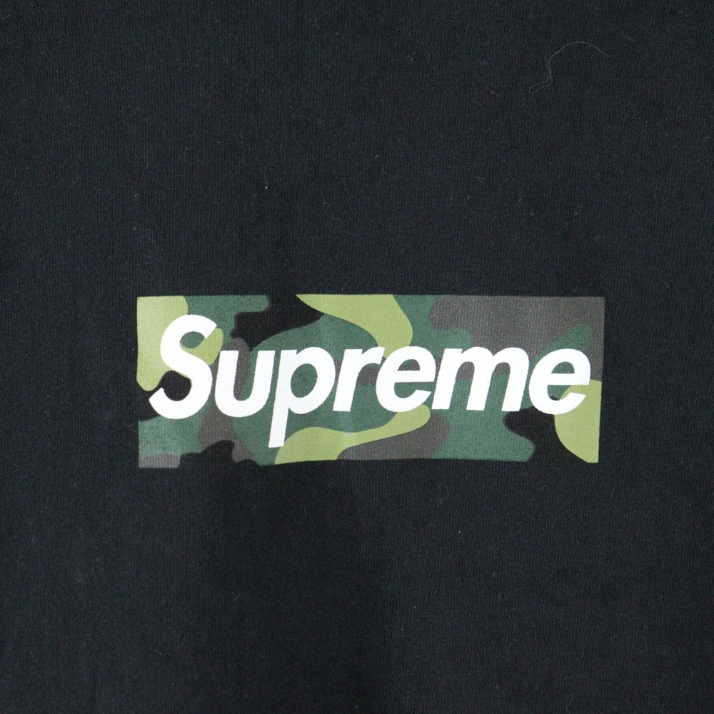 SUPREME(シュプリーム) 23AW Box Logo Tee Camo カモフラージュ 迷彩 ボックスロゴ クルーネック 半袖Tシャツ カットソー ブラック