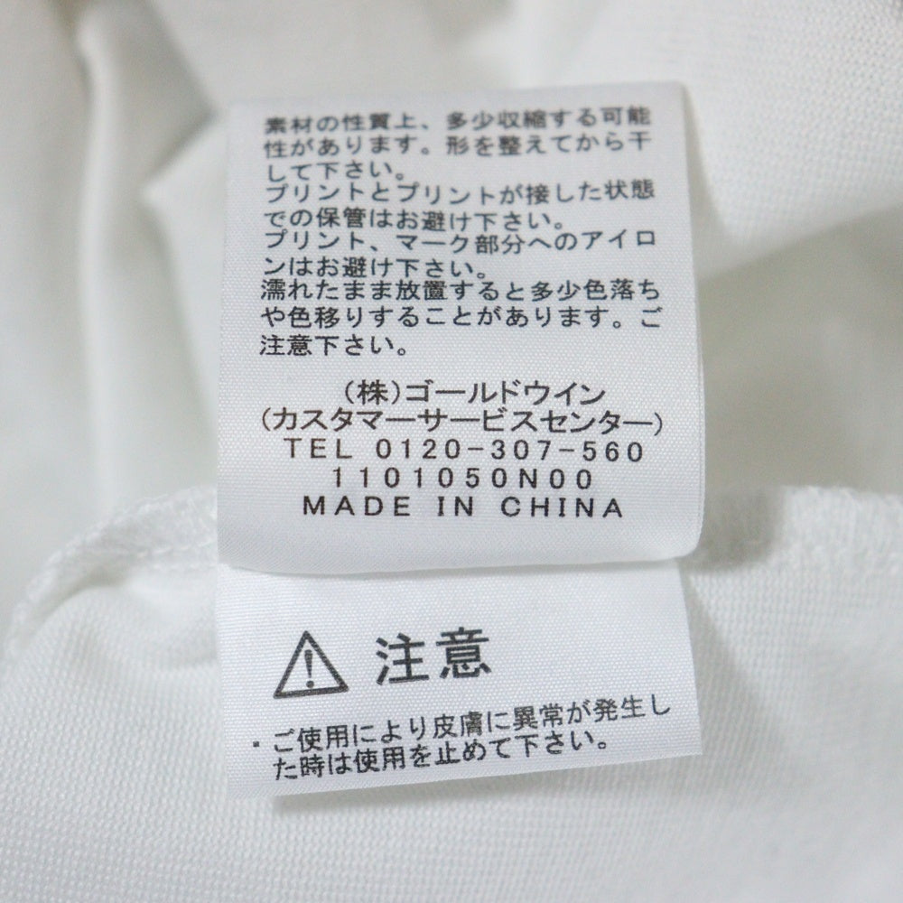 THE NORTH FACE(ザノースフェイス) スクエアロゴ クルーネック半袖Tシャツカットソー ホワイト/ブラック NT32234