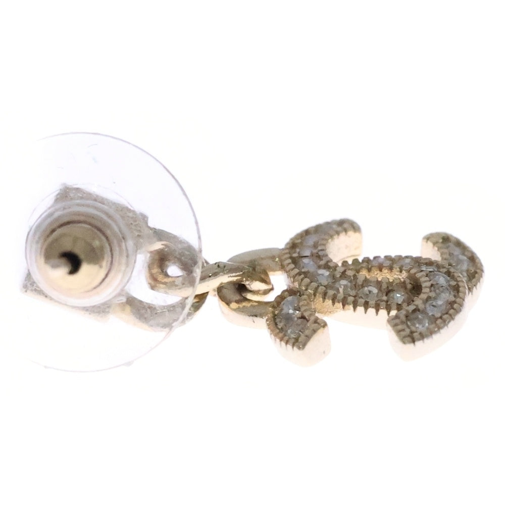 CHANEL(シャネル) ココマーク ラインストーンピアス AB9352 ゴールド レディース