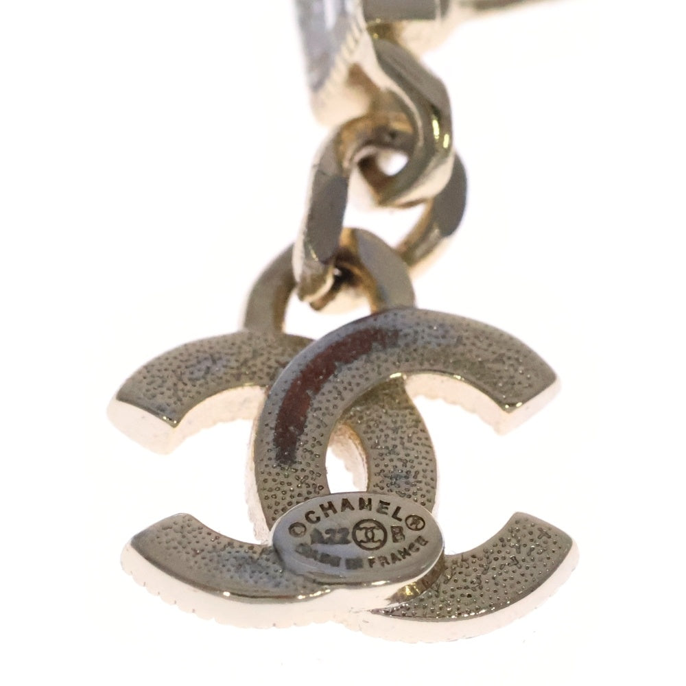 CHANEL(シャネル) ココマーク ラインストーンピアス AB9352 ゴールド レディース