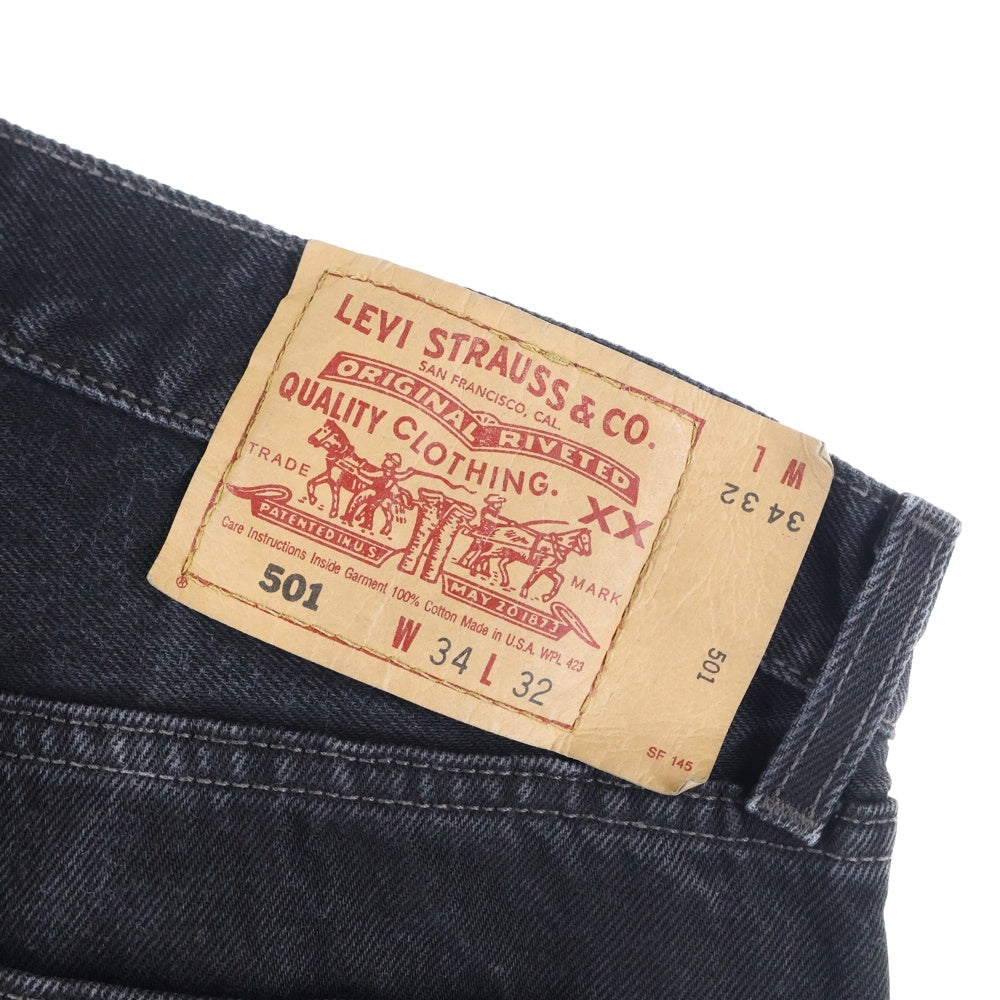 Levi's(リーバイス) 00s 501 Denim Pants Jeans 501‐0660 USA製 後染め ボタン裏553 デニムパンツ ジーンズ ブラック