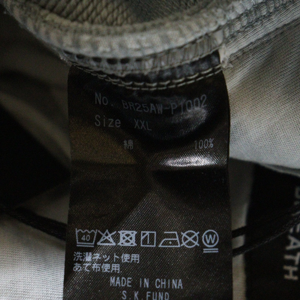 BREATH(ブレス) 25AW FADE TRIPLE CARGO PANTS BR25AW-P1002 フェードトリプルカーゴスウェットパンツ グレー