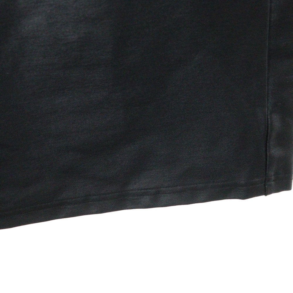 BREATH(ブレス) 25AW SCRIPT LOGO TRACK PANTS BR25AW-P1018 札幌限定 スクリプトロゴ刺繍 フェイクレザートラックパンツ ブラック