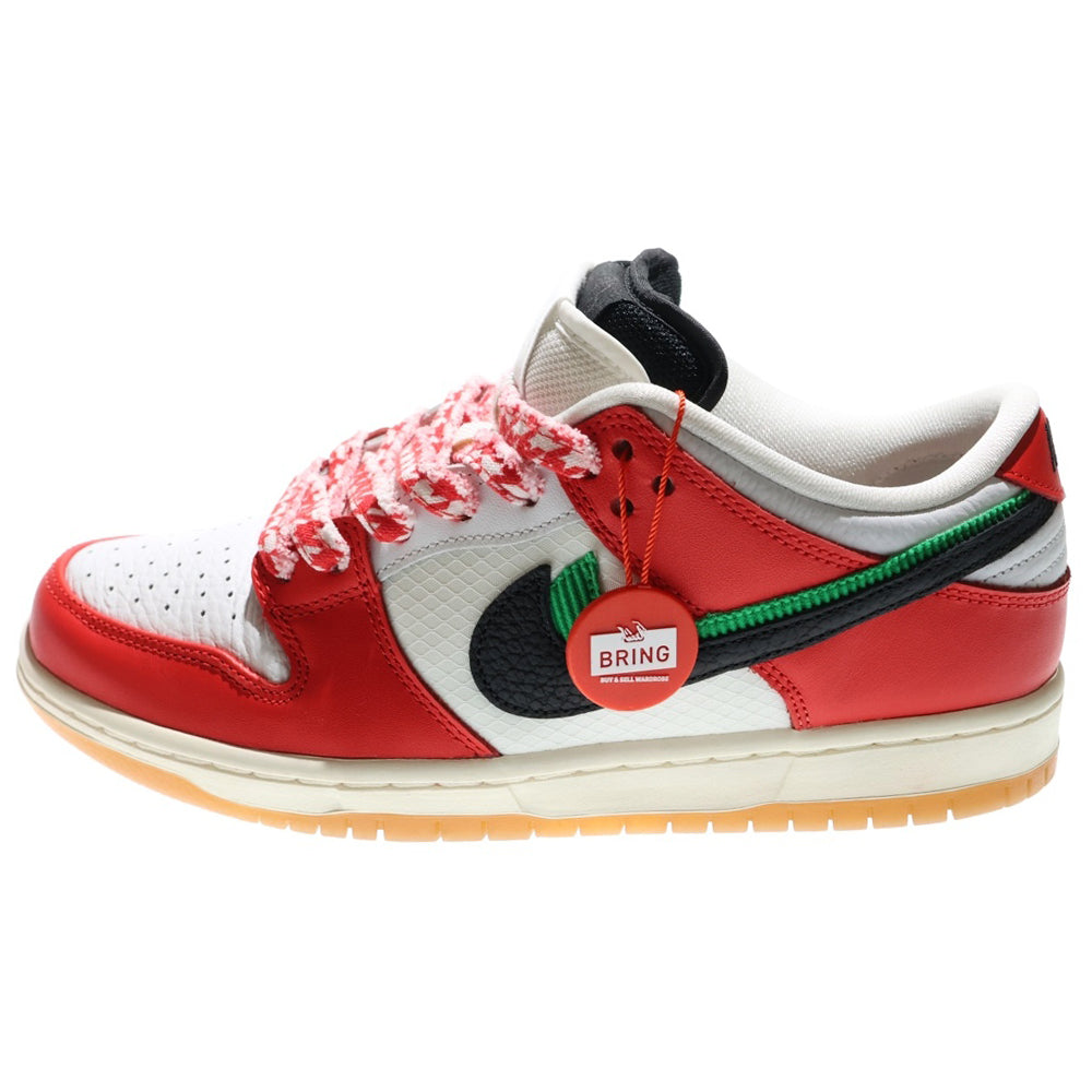 NIKE SB(ナイキエスビー) ×Frame Skate DUNK LOW PRO QS Habibi CT2550-600 フレイムスケート ダンク ハビビ ローカットスニーカー シューズ ホワイト/レッド US8/26.0cm