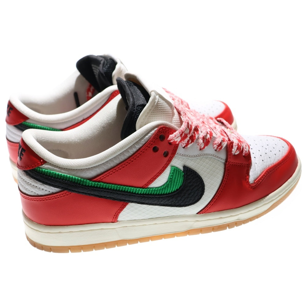 NIKE SB(ナイキエスビー) ×Frame Skate DUNK LOW PRO QS Habibi CT2550-600 フレイムスケート ダンク ハビビ ローカットスニーカー シューズ ホワイト/レッド US8/26.0cm