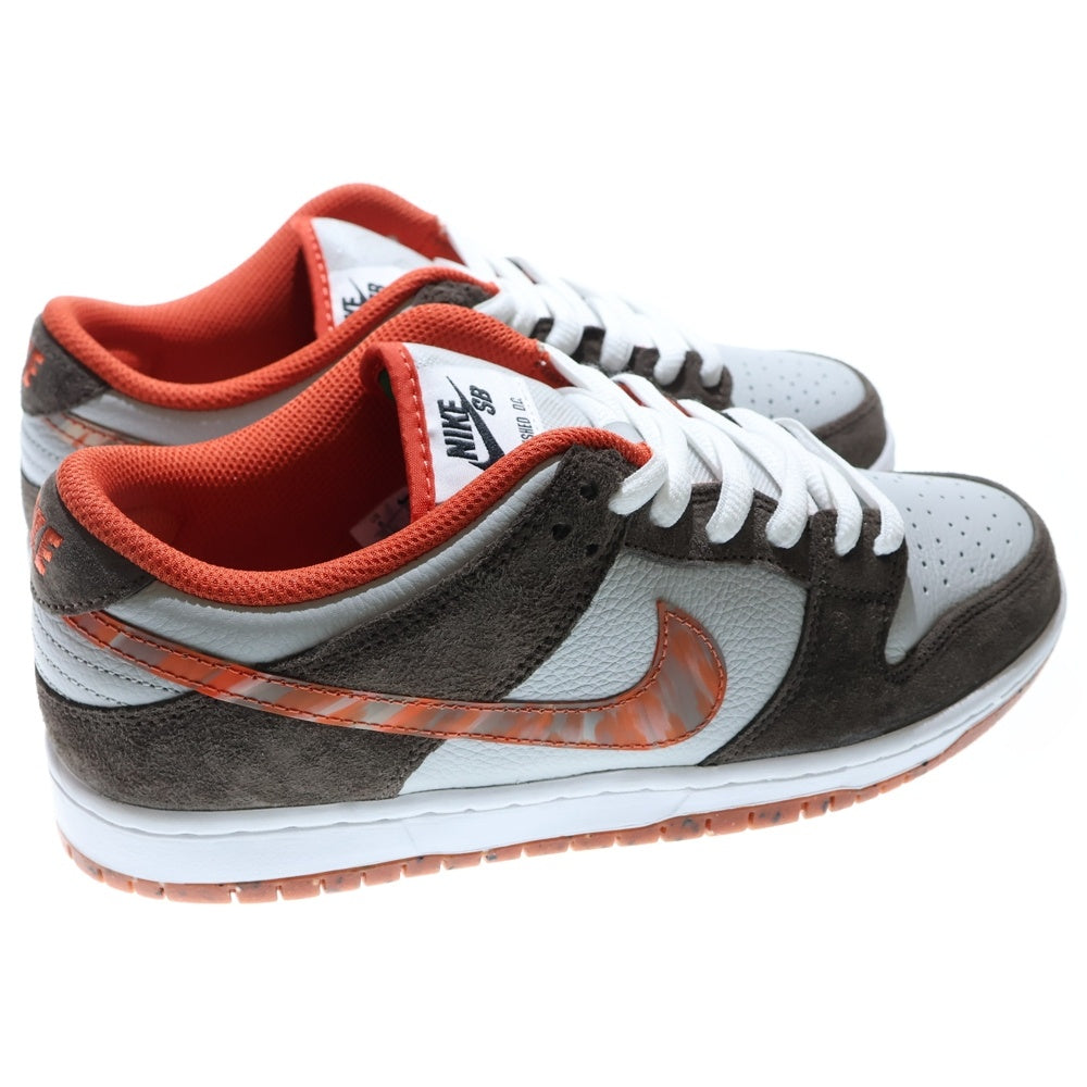 NIKE SB(ナイキエスビー) ×CRUSHED SKATE SHOP DUNK LOW QS DH7782-001 クラッシュドスケートショップ ダンク ローカットスニーカー ブラウン/グレー US8/26cm